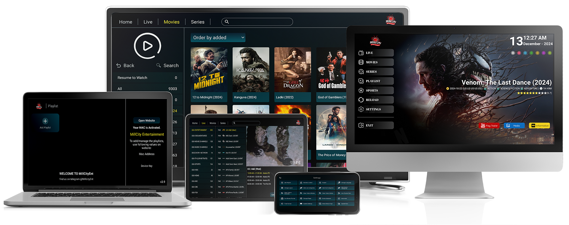 NextV IPTV streaming app download page